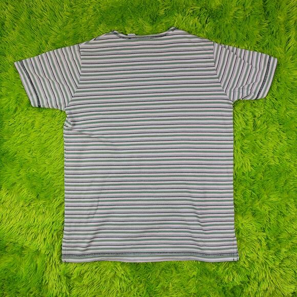 Vintage Willow Bay Green Striped Knit Top, S - Picture 2 of 6